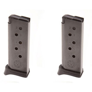 Ruger LCP Magazine .380 ACP 6 Rounds Steel Blued 2 Pack 90643