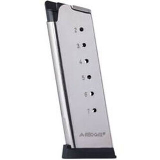 Mec-Gar 1911 Compact/Officers Magazine .45 ACP 7 Rounds Steel Nickel MGCO4507NPF