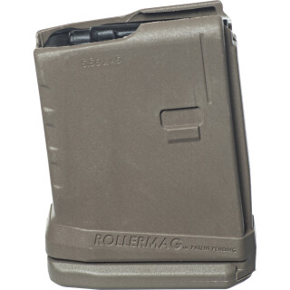 ProMag RM10 Rollermag 10 Round AR-15 Magazine .223 Remington/5.56 NATO Roller Anti Tilt Follower Technapolymer Flat Dark Earth