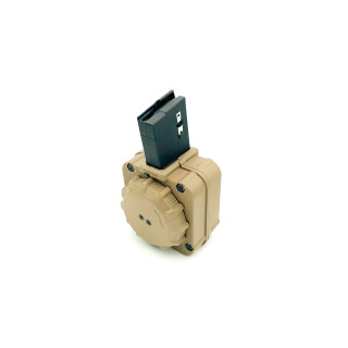 Promag AR-15 5.56mm Drum Magazine 65 Rounds Polymer FDE 