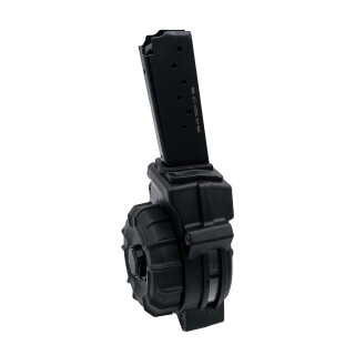 ProMag Ruger LC9 9mm Pistol Drum Magazine 30 Rounds Polymer Black