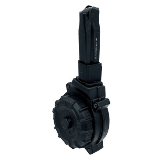 ProMag Ruger Max-9 9mm Pistol Drum Magazine 50 Rounds Polymer Black