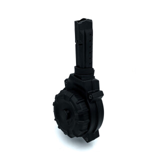 ProMag Savage Stance 9mm Pistol Drum Magazine 50 Rounds Polymer Black