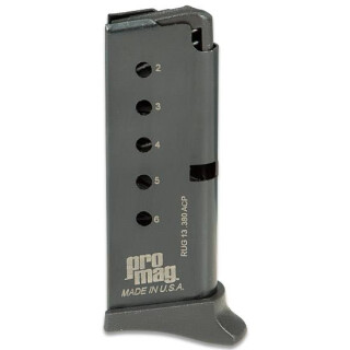 ProMag Ruger LCP Magazine .380 ACP 6 Rounds Steel Black