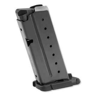 Walther PPS Magazine 9mm Luger 6 Rounds Flush Base Steel Black 2796562