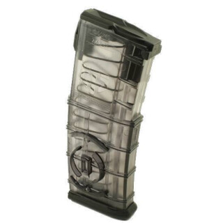 Elite Tactical Systems AR-15 Magazine w/ Coupler, Gen II, 5.56 NATO/.223 Rem, 30 Rounds, Polymer, Translucent/SMoke