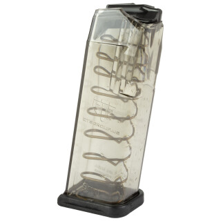 Elite Tactical Systems Magazine For Glock 19/26 9mm 15 Rounds Clear Polymer GLK-19