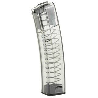 Elite Tactical Systems HK MP5 9mm Luger Magazine 20 Rounds Polymer Clear Smoke Finish