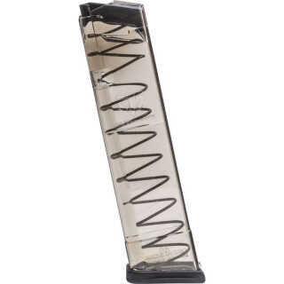 Elite Tactical Systems .40 S&W Magazine For Glock 22 19 Rounds Polymer Clear