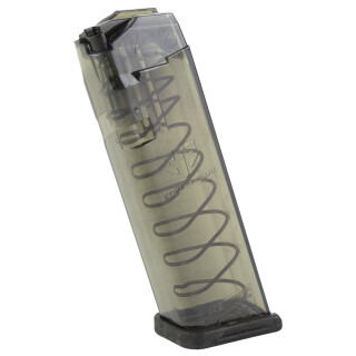 Elite Tactical Systems Pistol Magazine 9mm Luger 17 Rounds For Glock 17 Carbon Smoke