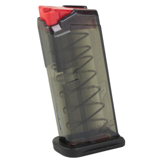 Elite Tactical Systems Pistol Magazine 9mm Luger 7 Rounds For Glock 43 Carbon Smoke
