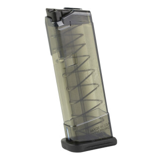 Elite Tactical Systems Pistol Magazine 9mm Luger 9 Rounds For Glock 43 Carbon Smoke