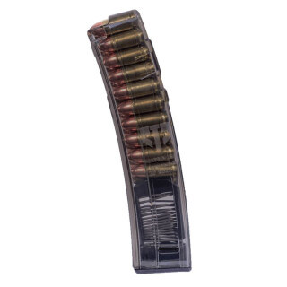 Elite Tactical Systems Pistol Magazine 9mm Luger 20 Rounds For H&K MP5 Carbon Smoke