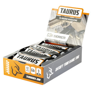 Taurus G3C Magazine 12 Pack 9mm Luger 12 Rounds Steel Black