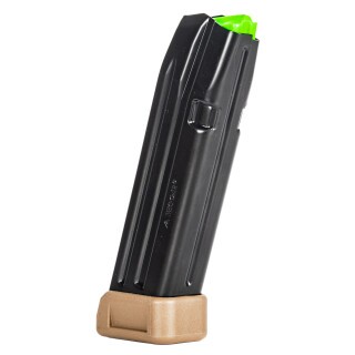 Mec-Gar Glock 17 Magazine 9mm Luger 20 Rounds Steel Flat Dark Earth 