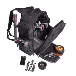 G-Outdoors The Executive Backpack Five Handguns Nylon Black GPS-1812BPB