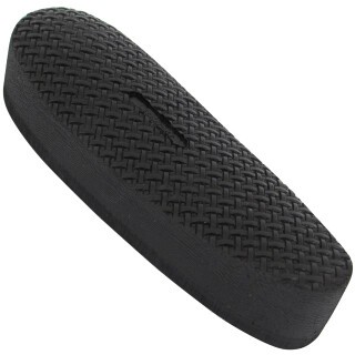 Pachmayr D750B Medium Decelerator Field Style Recoil Pad with Basket Weave Pattern 1" Thick Black
