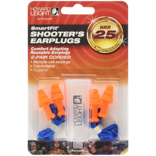 Howard Leight SmartFit Ear Plugs Neon Orange Two Pairs 1520