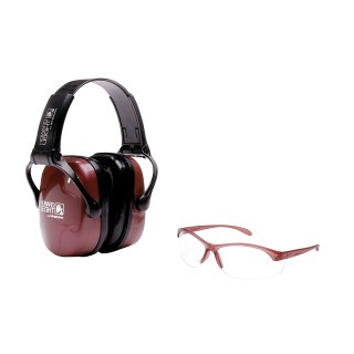 Howard Leight Women's Shooting Combo Kit Dusty Rose R-01727