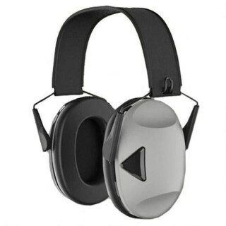 Peltor RangeGuard Electronic Earmuffs 21dB Noise Reduction Rating Over the Head Low Profile Two AAA Batteries Black/Gray RG-OTH-4