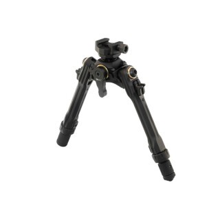 Leapers UTG TBNR Bipod 7"-9" Center Height Picatinny Mounted Spiral Guided Black TLUB02-A
