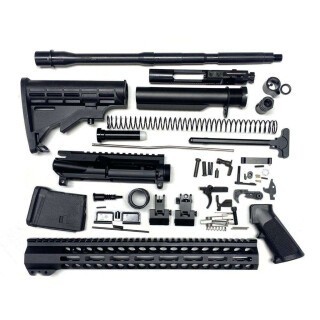 Bowden Tactical AR-15 5.56 NATO Rifle Build Kit 15" Handguard 16" Barrel 10 Round Mag Black 