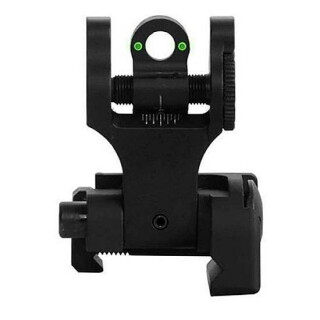 Troy Industries Tritium Rear Folding Battle Sight Aluminum Black SSIG-FBS-RTBT-00