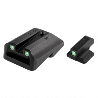 TRUGLO 1911 Novak LoMount .260/.450 Tritium Night Sight Set Black TG231N1