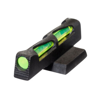 HiViz Front Sight 1911 Novak Red Green White Interchangeable LitePipe .180 Height Steel Black NVLW01