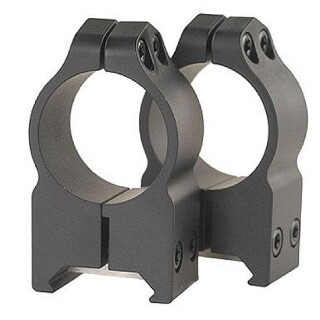Warne Maxima Fixed 1" Weaver/Picatinny High Scope Ring 2 pack Matte Black 202M