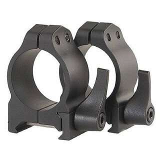 Warne Maxima QD 1" Weaver/Picatinny Medium Scope Ring 2 pack Matte Black 201LM