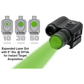 Leapers UTG Instant Target Aiming BullDot Compact Green Laser Picatinny/Weaver Mount Aluminum Black