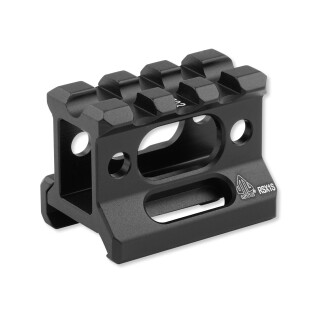 Leapers UTG Super Slim Picatinny Riser Mount 1" Height 3 Slots Aluminum Black MT-RSX1S