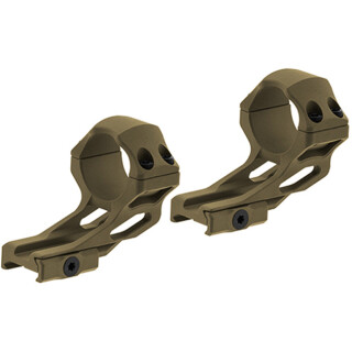 Leapers UTG ACCU-SYNC 1" High Profile 37mm Offset Picatinny Rings, FDE