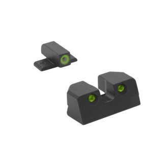 Meprolight Hyper-Bright Tritium Day and Night Sight Green Ring Front/Green Rear for CZ P10