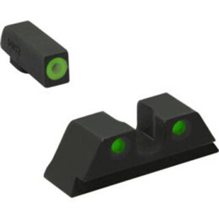 Meprolight Hyper-Bright Tritium Day and Night Sights Green Ring Front/Green Rear for CZ Shadow 2