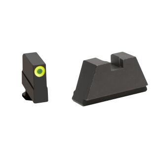 Ameriglo 3XL Tall Sight Set for Glock Green Tritium Front Dot with LumiGreen Outline Front and Flat Black Rear