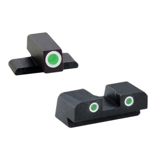 AmeriGlo Springfield XD/XDM/XDS 3-Dot Night Sights Green Front/Rear Black