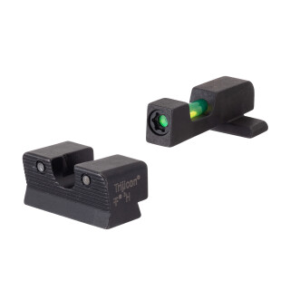 Trijicon DI Night Sight Set Springfield XD-S Dual Illumination Green Tritium and Fiber Optic Black