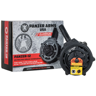 Panzer AR-12 12 Gauge Aluminum Magazine 20 Rounds Black