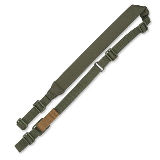 Blue Force Gear Padded Vickers Combat Applications Sling Molded Acetal Adjuster/ Hardware, Nylon, Olive Drab