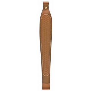 Butler Creek Cobra Rifle Sling 36" Basket Weave Leather Brown 2641-2