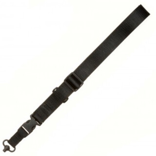 Tac Shield Single Point CQB Push Button QD Swivel Sling Adjustable Webbing Black