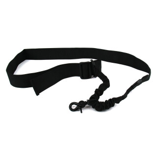 TacFire Single Point Double Bungee Rifle Sling Snap-On Clip Black SL001B