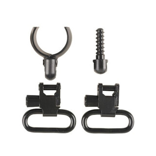 Uncle Mike's, Quick-Detach 12 Gauge Shotgun Swivels, 1", Steel, Black