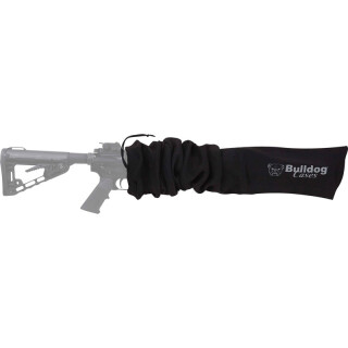 Bulldog Cases Gun Sock Tactical Rifle 45"x6" Cotton Knit Black