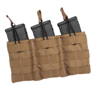Tac Shield Triple Speed Load AR-15 Rifle Magazine Pouch 1000D Nylon Coyote Tan T3508CY