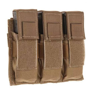 Tac Shield Triple Pistol Magazine MOLLE Pouch Nylon Coyote T3603CY