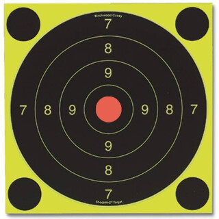Birchwood Casey Shoot-N-C Self Adhesive Targets 25/50 Meter 20 cm Bull's-Eye Six Targets 24 Pasters 34081