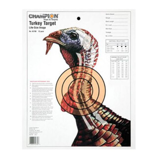 Champion Turkey Sight In Target Life Size 11"x14" Paper 12 Pack 45780